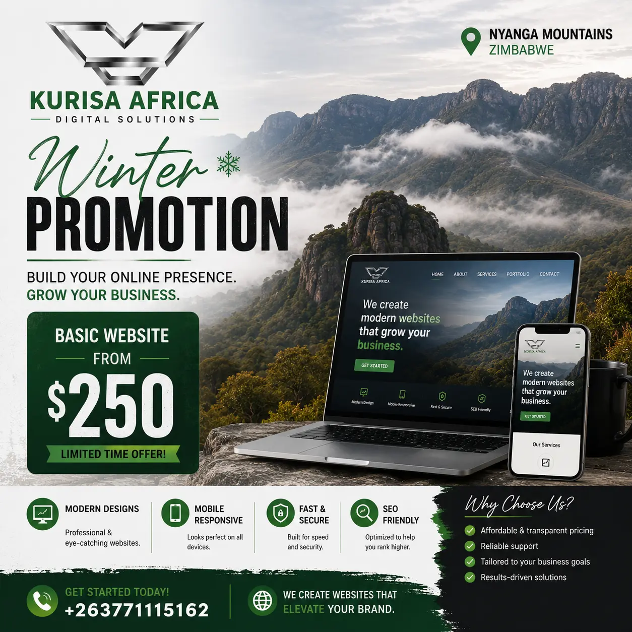 Kurisa Africa winter promotion, Nyanga edition