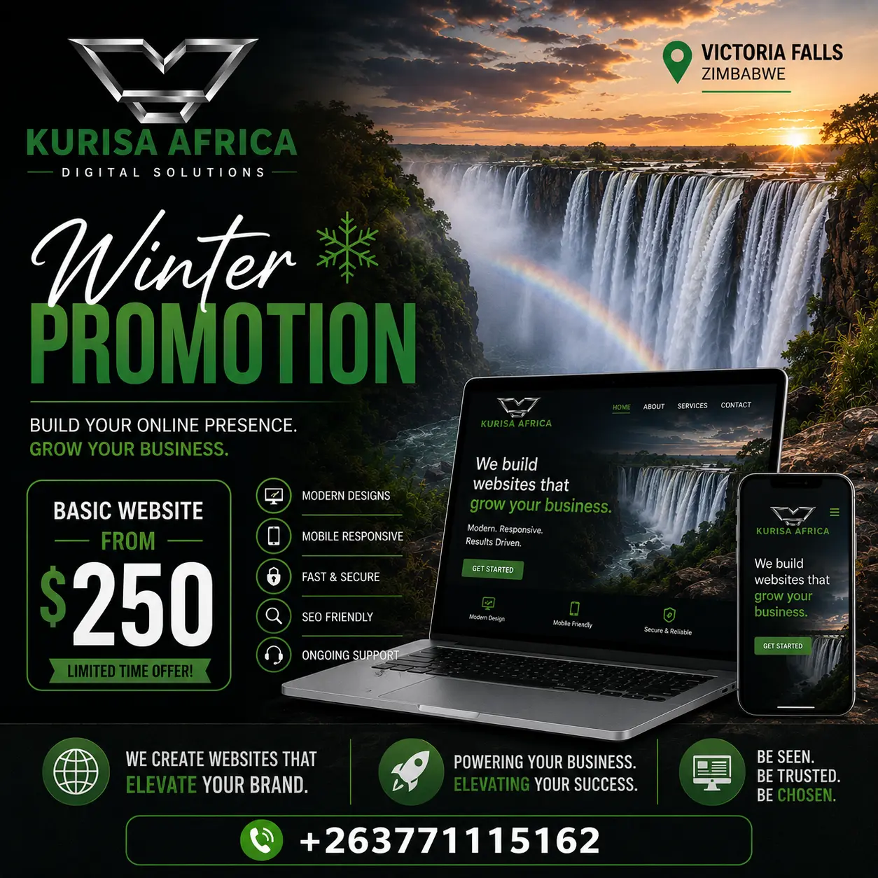 Kurisa Africa winter promotion, Victoria Falls edition