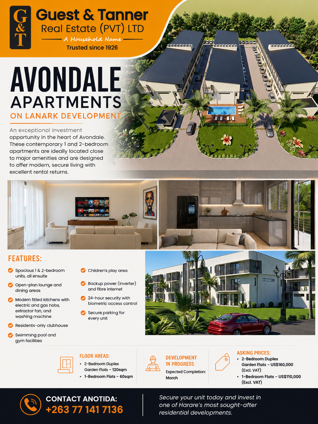 Avondale Apartments full feature and pricing brochure