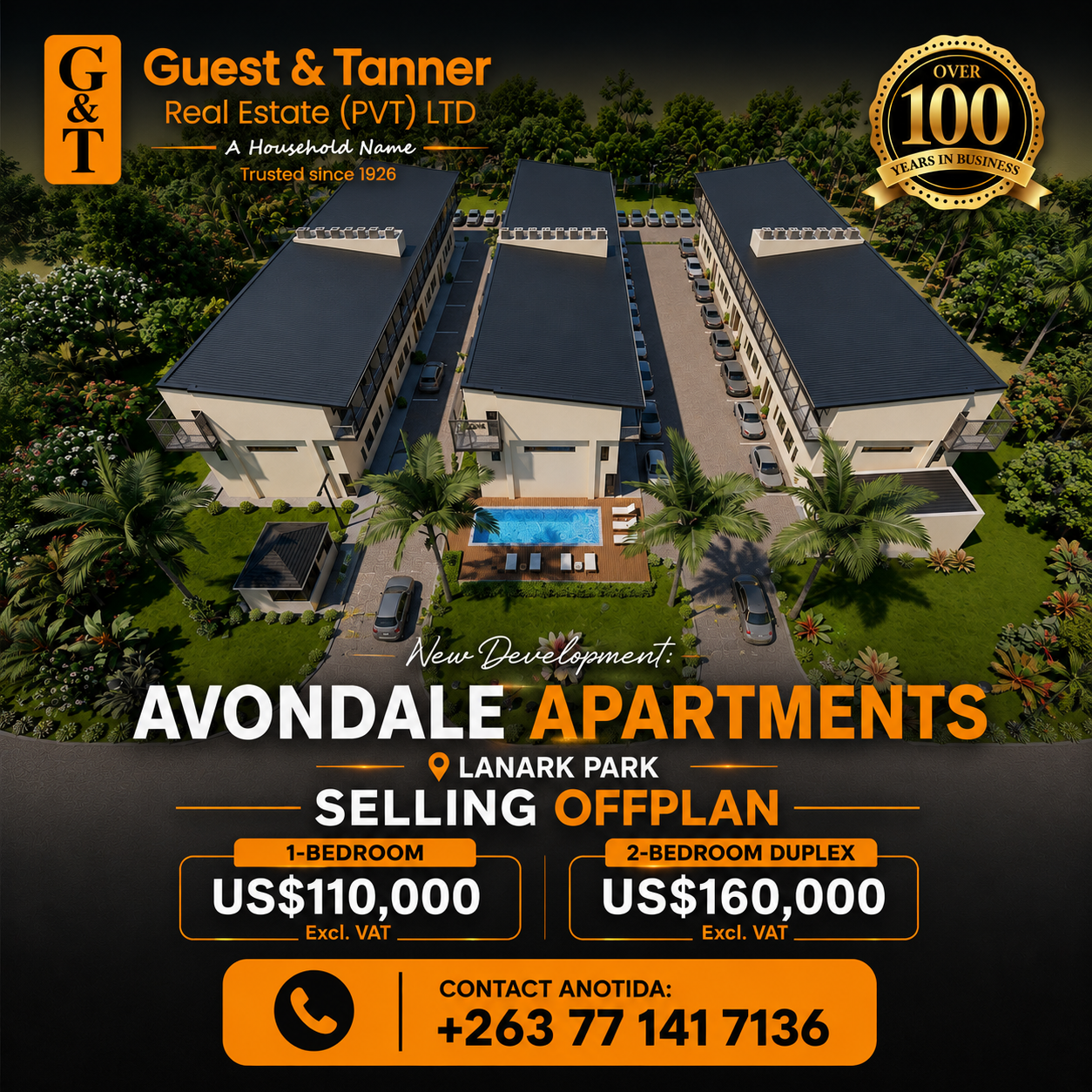 Avondale Apartments new development launch poster
