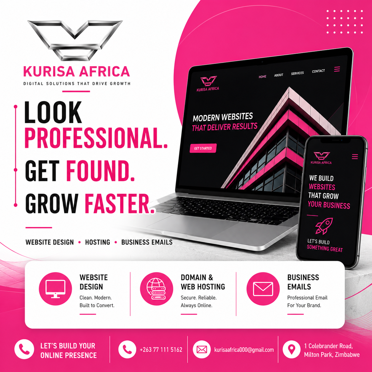 Kurisa Africa brand services poster