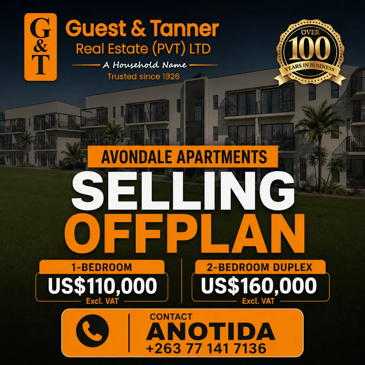 Guest and Tanner Avondale Apartments offplan poster