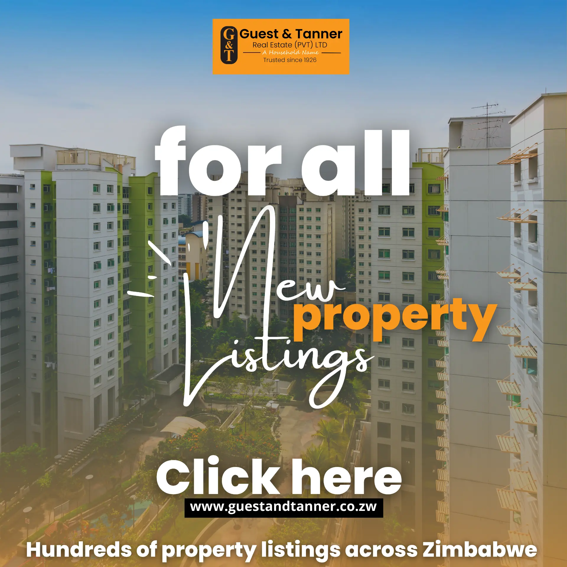 New property listings click through campaign design