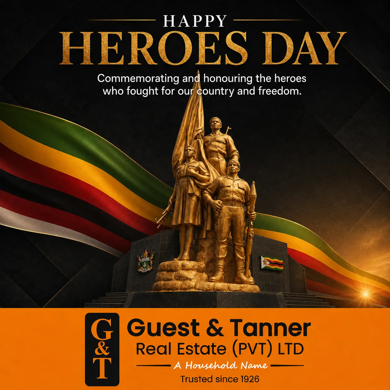 Heroes Day commemorative social media artwork